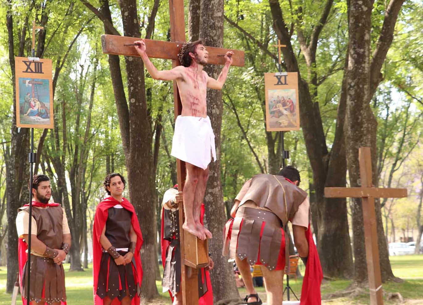 Viacrucis of Living Stations of the Cross is performed