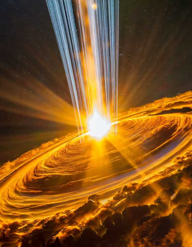The Sun's spectacular solar wind in action, unraveling cosmic mysteries.