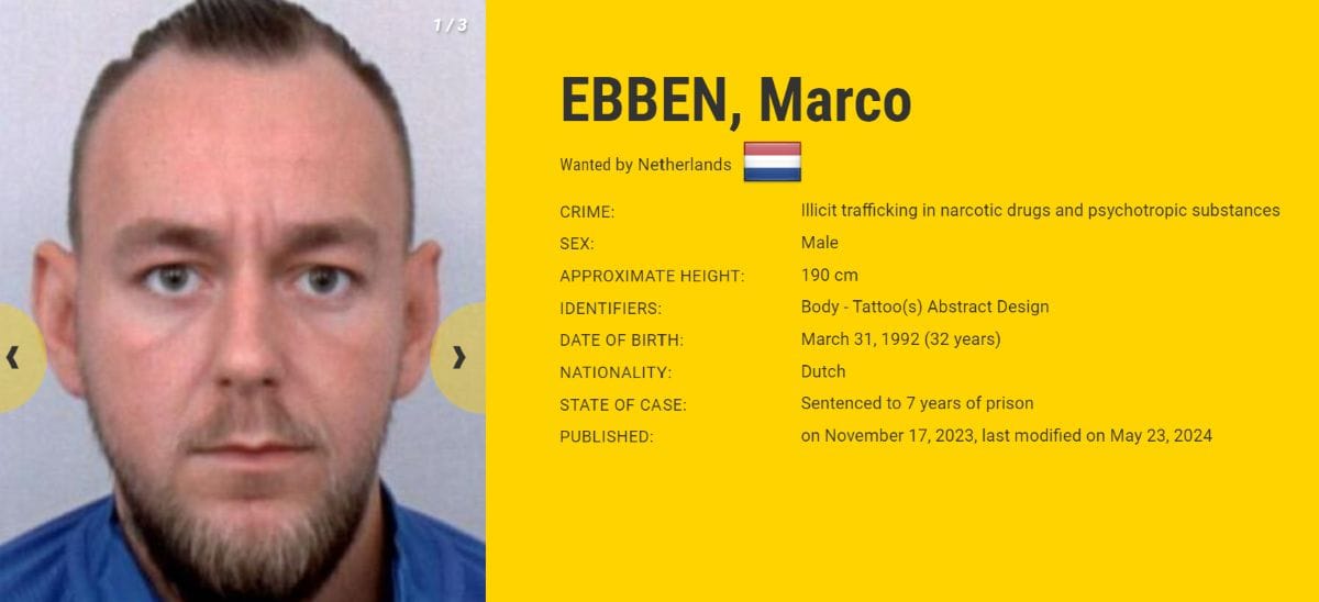 Marco Ebben, a Dutch drug trafficker wanted by Europol, has been spotted in clashes between armed civilians in Culiacán, Sinaloa, Mexico.