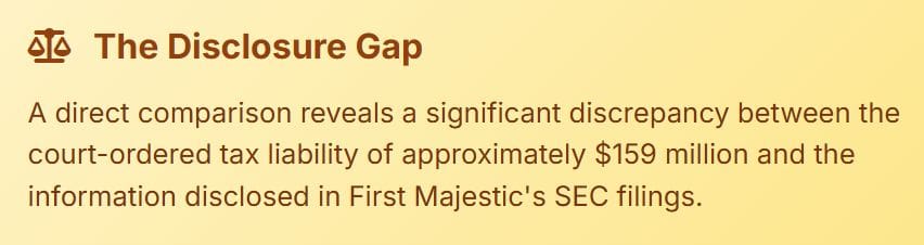 The company's filings focus on the broader context of the dispute, including the challenges to the Advanced Pricing Agreement (APA) and the potential for a material adverse effect.