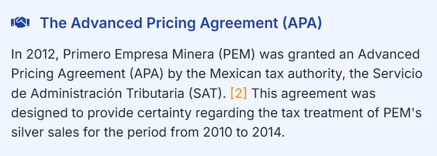 The tax dispute between First Majestic Silver Corp. and the Mexican government has its roots in a complex disagreement over the company's tax obligations for the period from 2010 to 2014.