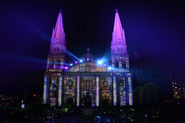 The video mapping show in Guadalajara's Historic Center