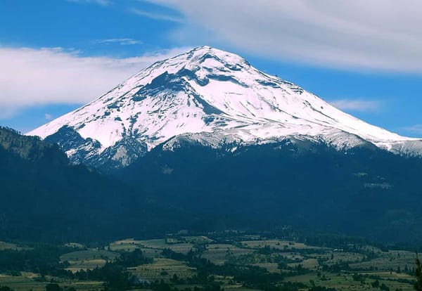 Popocatépetl volcano.