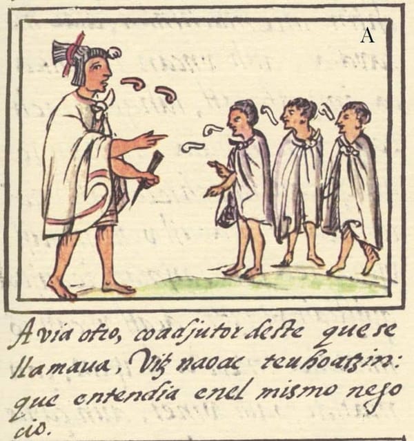 Priest hurtznahuac teohuatzin's admonitions to students.