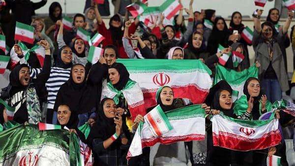 Iranian female spectators.