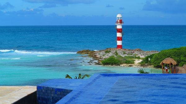 A lighthouse in Mexico.