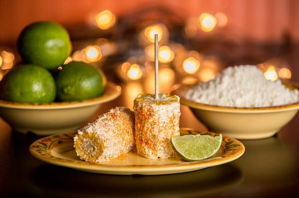 Mexican cuisine and history: Elotes.