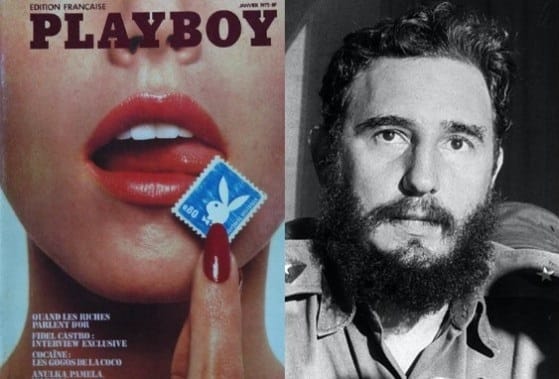 Fidel Castro appeared on the pages of Playboy.