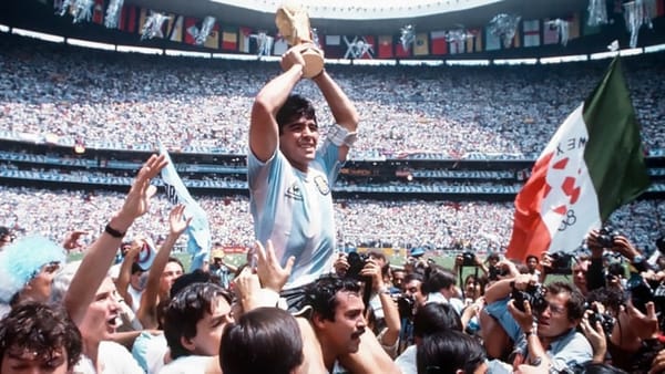 Maradona in Mexico.