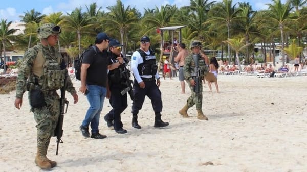 The Playacar complex is guarded by the Naval Police.