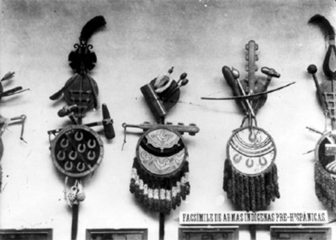 Facsimile of prehispanic weapons.