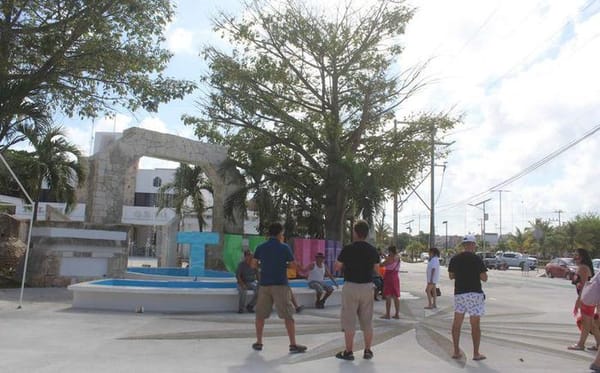 Tourists in Tulum