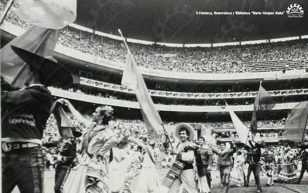 Opening of the World Cup Mexico 86.