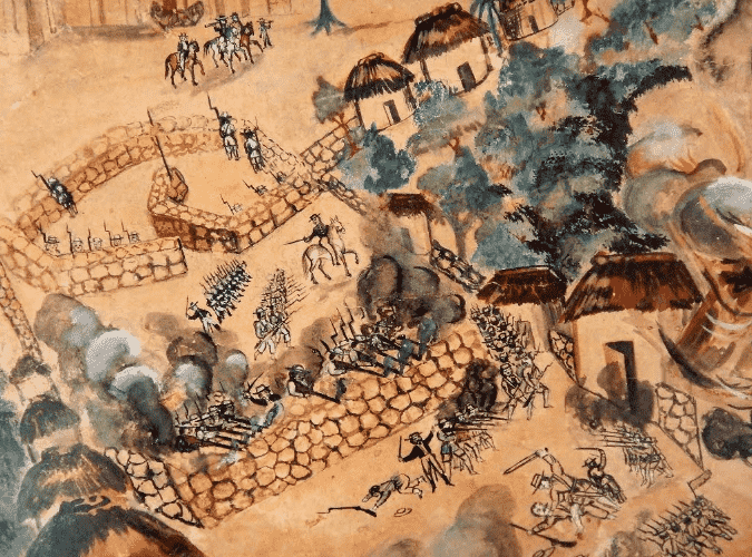 Watercolor of the Caste War