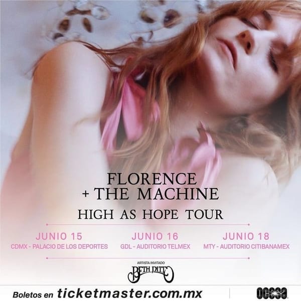 Florence and The Machine dates in Mexico.