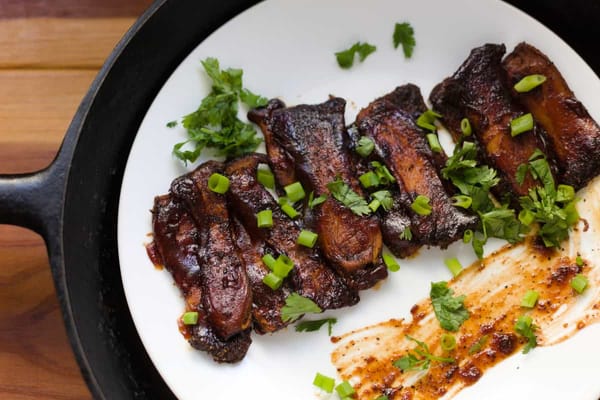 Pork Ribs in a Sauce with Nopales.