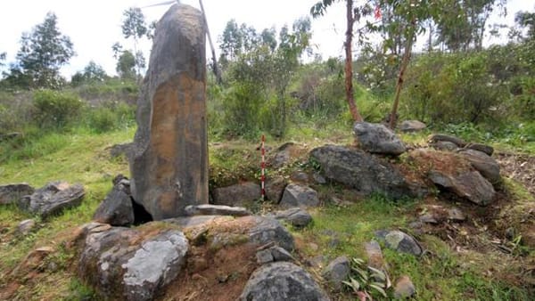 Algumas pedras em pé eram conhecidas no local, mas a investigação descobriu que existem muitas mais.