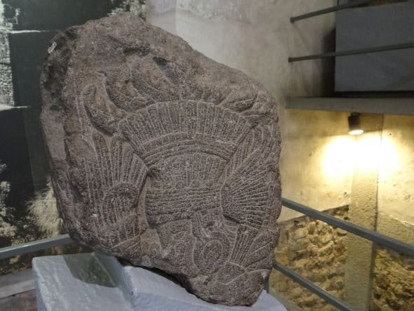 Fragment of Tepoztécatl stela.