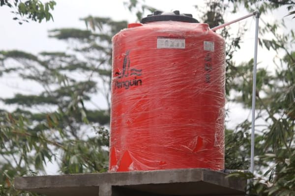 Preventing sickness by maintaining clean water storage tanks.