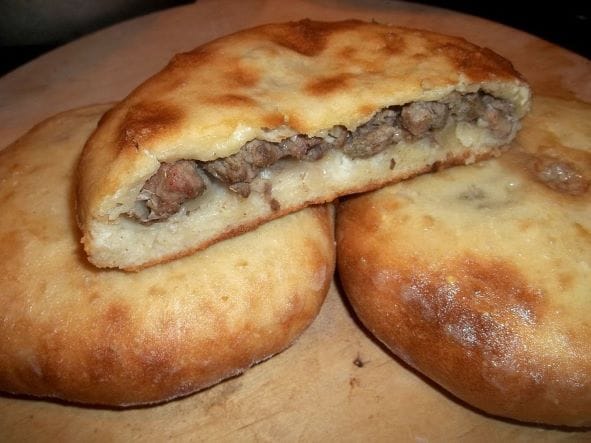 Kubdari meat pie, a specialty from Georgia.