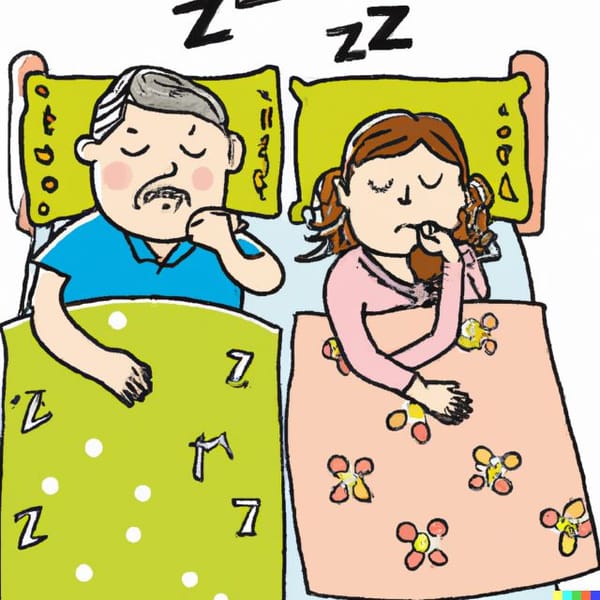 Snoring, a symptom that something is wrong.