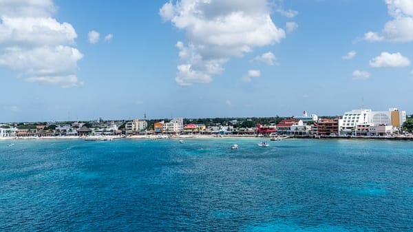 Cancun's hotel zone.