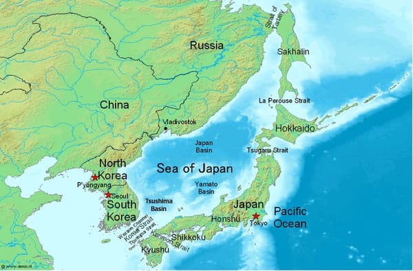 Sea of Japan Map