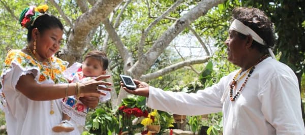 Celebrating a new chapter in life: A young child participates in the Hetzmek ceremony.