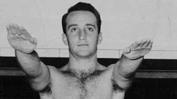 Joaquín Capilla Pérez, the Mexican diving legend who made history at the Melbourne 1956 Olympics.