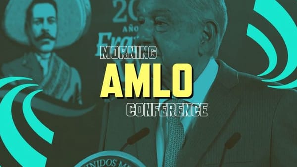 President AMLO discusses the need for judicial reform during his morning conference.