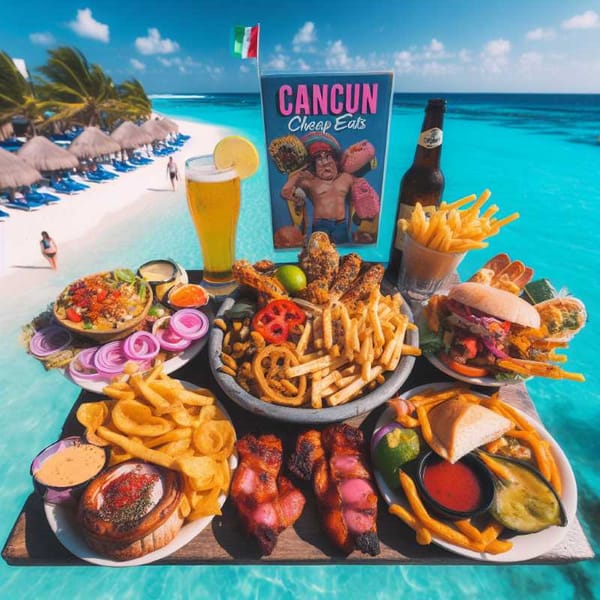 Dive into Cancun's cheap eats, where flavor trumps finesse and grease is a badge of honor.