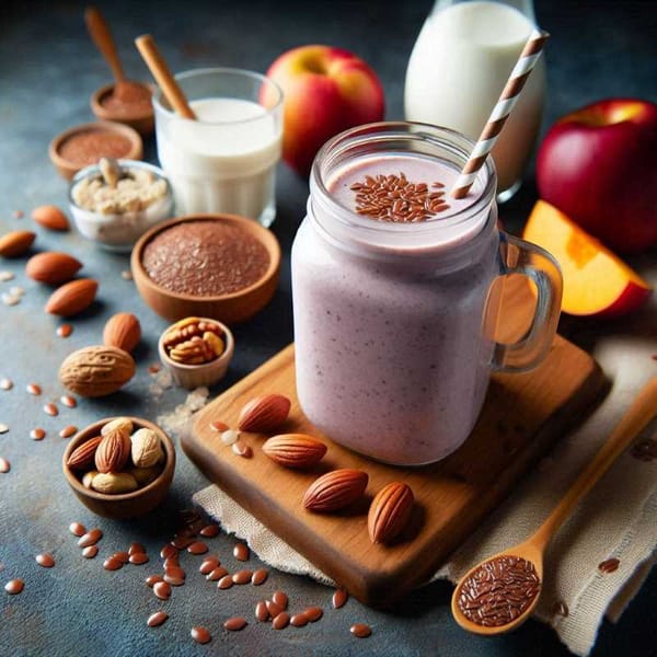 Power up your breakfast with a flaxseed-fueled smoothie!