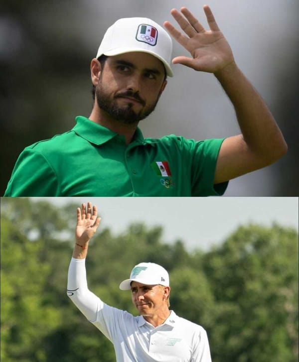 Abraham Ancer and Carlos Ortiz celebrate securing their spots for Paris 2024!