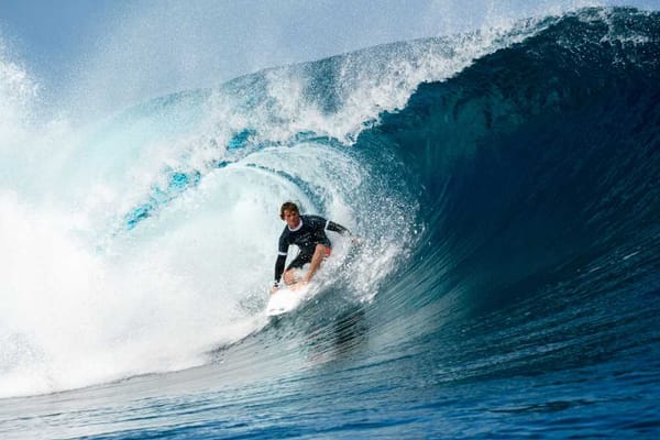Alan Cleland makes his debut at Paris 2024, surfing's second Olympic appearance.