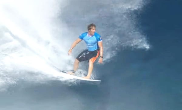 Alan Cleland was eliminated in the third round of surfing at the Olympic Games after losing to Frenchman Joan Duru.