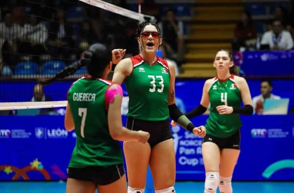 Mexico makes its debut on the right foot at the Women's Pan American Indoor Volleyball Cup.