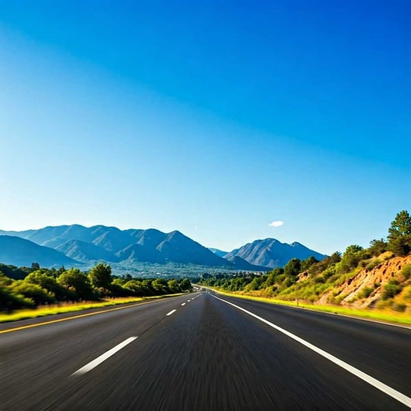 A photo of a Mexican highway, similar to where Nicholas Douglas was killed.