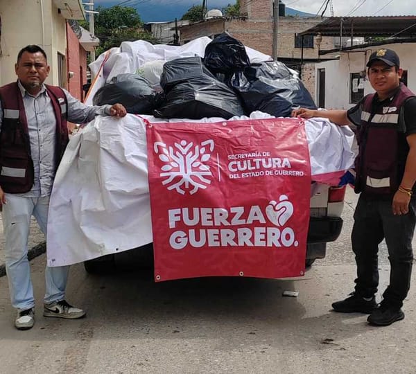 From very early on, they prepare the transfer of food aid and clothing collected, for delivery to those affected.