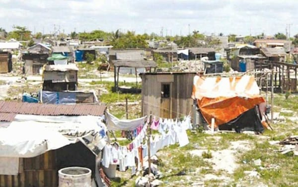 A photo of an illegal settlement in Cancun.