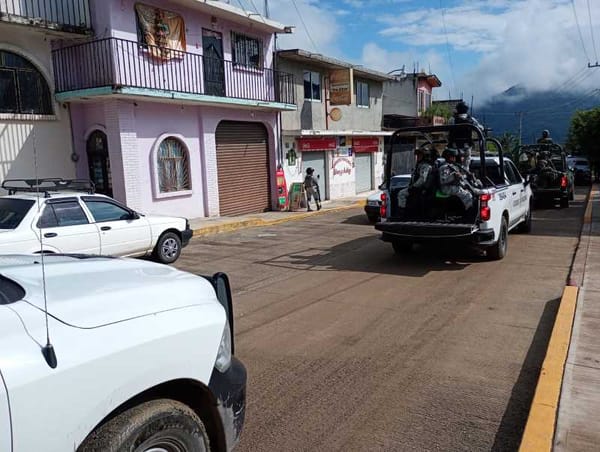 SSP Guerrero, SEDENA and the National Guard deploy a joint operation in the municipality of Olinalá.