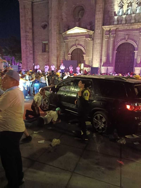 Several people were run over during a pro-life demonstration in Guadalajara.