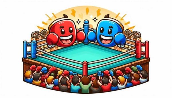 A boxing ring featuring cartoon fighters, emphasizing the upcoming battle for influence in Congress.