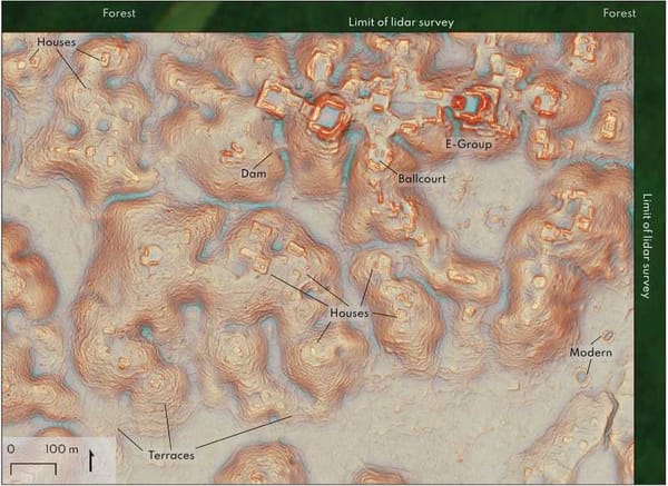 A sprawling Mayan city, Valeriana, discovered through LiDAR technology.